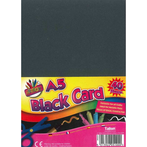 Picture of BLACK ACTIVITY CARD A5 X 40 SHEETS
